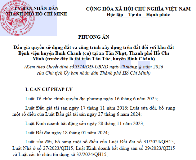 TP.HCM đấu giá khu đất để xây nhà ở với giá từ 370 tỷ- Ảnh 1.