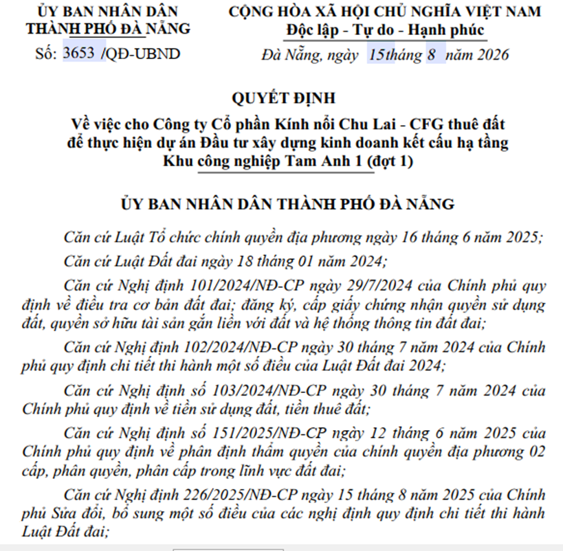 Đ&agrave; Nẵng giao hơn 520.000m2 đất khu c&ocirc;ng nghiệp 1.500 tỷ sắp khởi c&ocirc;ng- Ảnh 1.