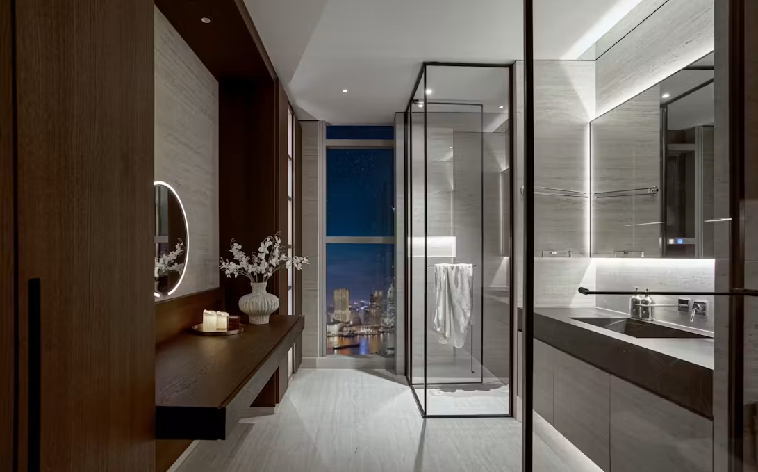 Penthouse hướng sông Sài Gòn: Phong cách nghỉ dưỡng và sự chuyển tiếp không gian vô hình- Ảnh 12.