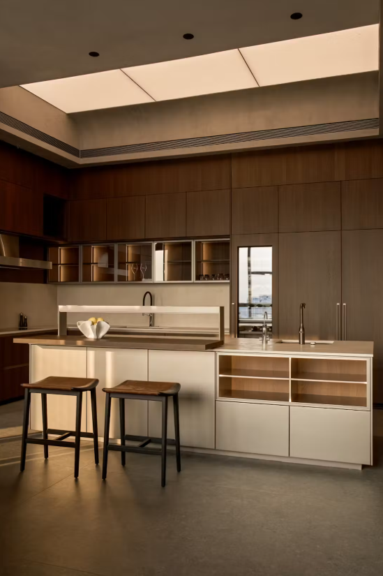 Penthouse hướng sông Sài Gòn: Phong cách nghỉ dưỡng và sự chuyển tiếp không gian vô hình- Ảnh 5.
