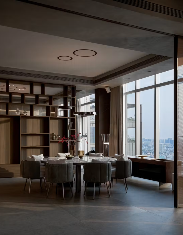 Penthouse hướng sông Sài Gòn: Phong cách nghỉ dưỡng và sự chuyển tiếp không gian vô hình- Ảnh 7.