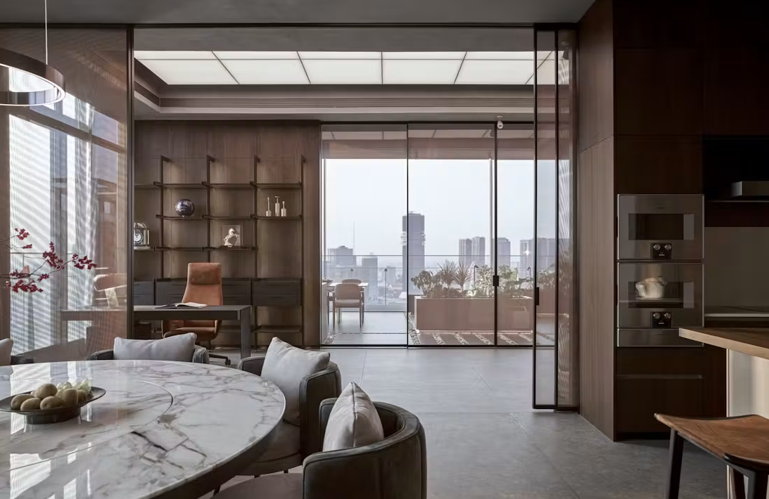 Penthouse hướng sông Sài Gòn: Phong cách nghỉ dưỡng và sự chuyển tiếp không gian vô hình- Ảnh 8.