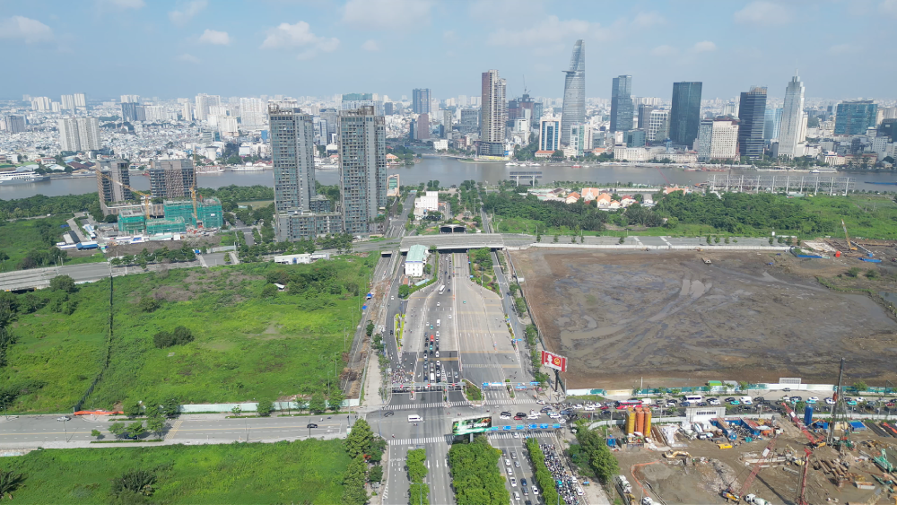 Toàn cảnh khu vực xây tuyến metro 36.700 tỷ đồng đi qua Khu đô thị Thủ Thiêm- Ảnh 7.