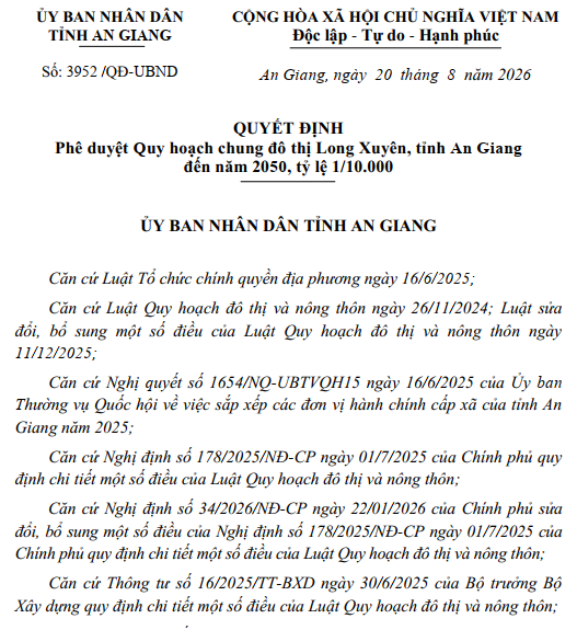 Long Xuyên có gì sau quy hoạch 2050? Hàng loạt khu đô thị, logistics, công viên ven sông xuất hiện- Ảnh 1.