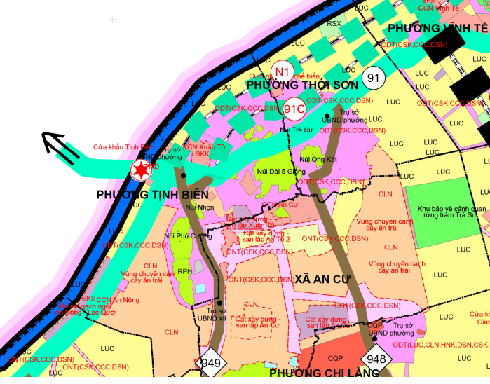 Tịnh Biên có gì sau quy hoạch 2050: 2.300ha du lịch Ngũ Hồ Sơn, Núi Trà Sư, Núi Két và 3.500ha khu kinh tế cửa khẩu- Ảnh 2.
