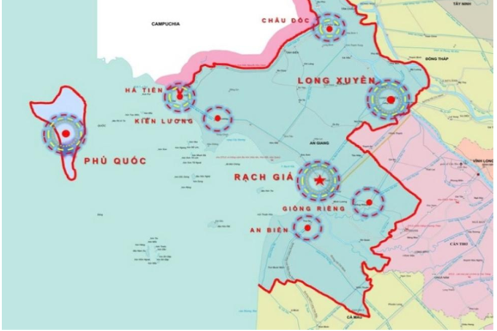 8 cực tăng trưởng mới của An Giang lộ diện: 4.500ha lấn biển và loạt cao tốc xuyên vùng- Ảnh 2.
