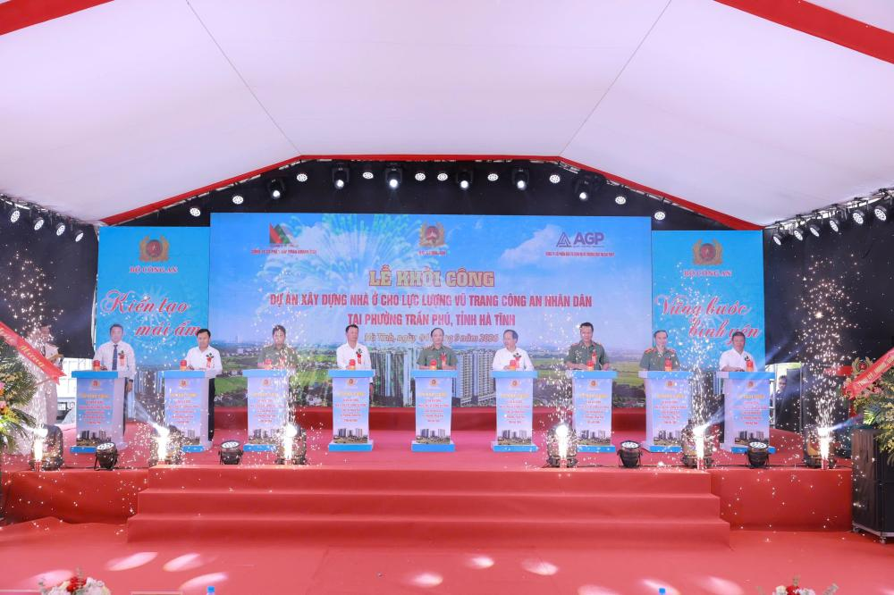 H&agrave; Tĩnh khởi c&ocirc;ng hơn 1.000 căn hộ d&agrave;nh cho lực lượng CAND- Ảnh 1.