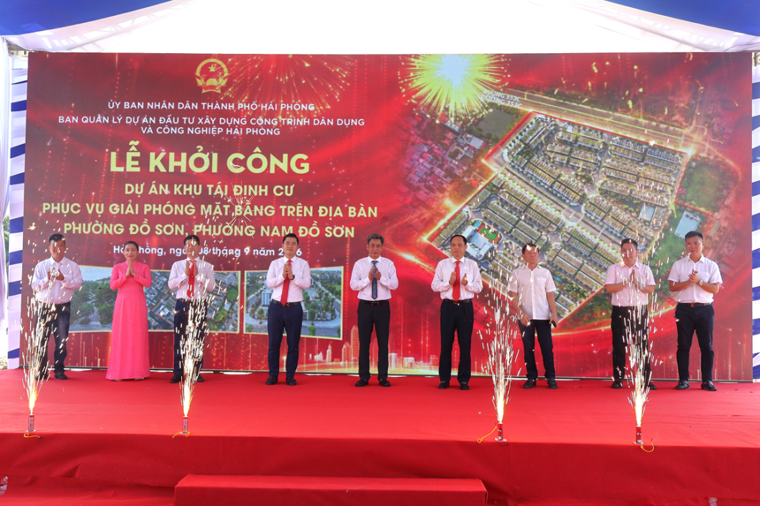 Hải Ph&ograve;ng khởi c&ocirc;ng khu t&aacute;i định cư gần 17ha, vốn đầu tư hơn 456 tỷ đồng- Ảnh 1.