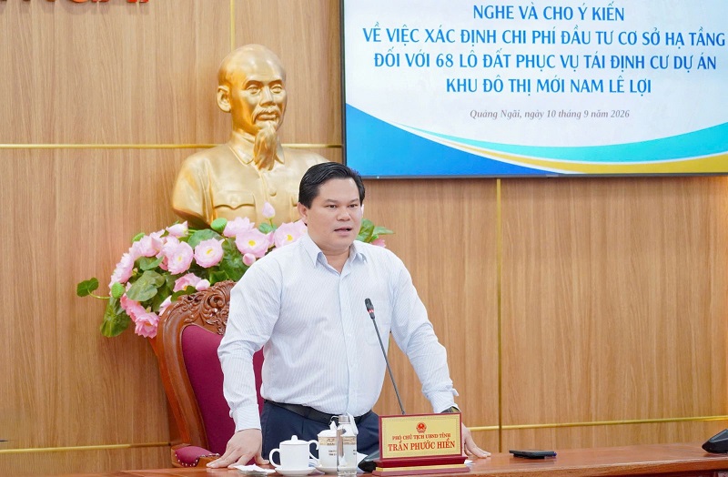 Quảng Ngãi yêu cầu xác định chi phí đầu tư 68 lô đất tái định cư khu đô thị Nam Lê Lợi- Ảnh 1.