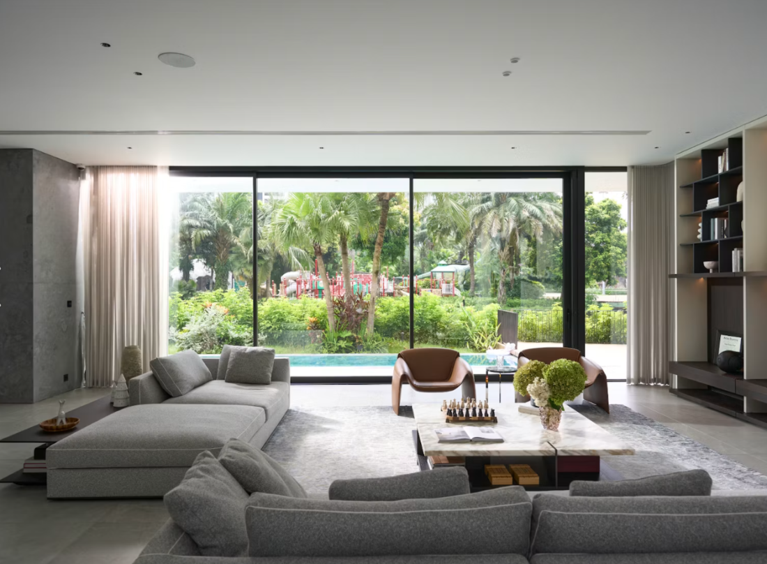 Biệt thự ven s&ocirc;ng tại H&agrave; Nội: Kh&ocirc;ng gian sống nghỉ dưỡng cạnh hồ bơi v&ocirc; cực- Ảnh 6.