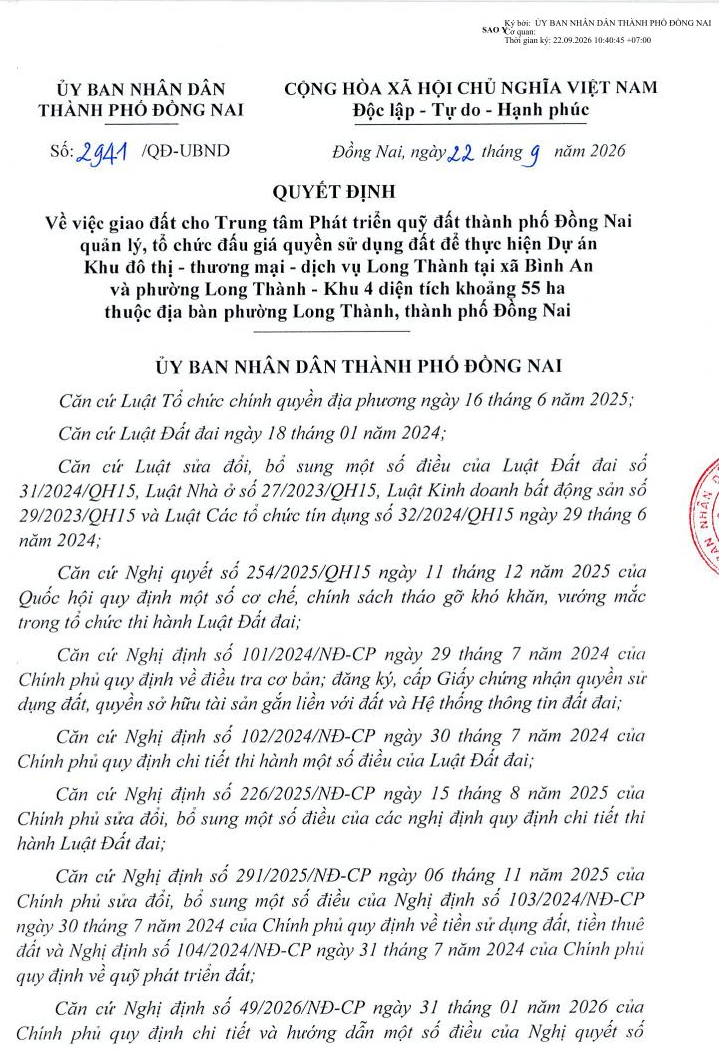 Đồng Nai chuẩn bị đấu gi&aacute; hơn 380ha đất l&agrave;m khu đ&ocirc; thị gần s&acirc;n bay Long Th&agrave;nh- Ảnh 2.