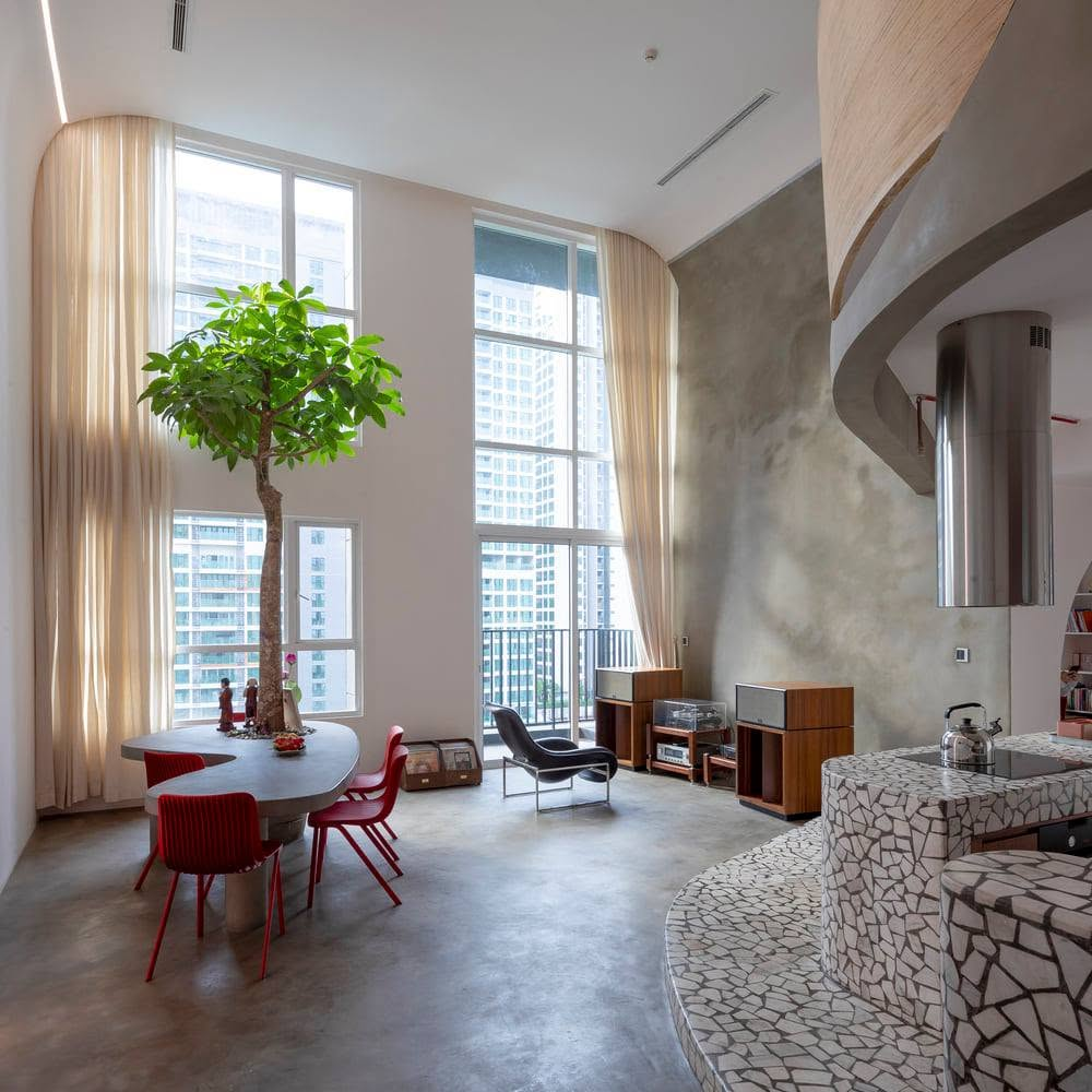 Căn hộ 200m² TP.HCM: Mất 3 năm hoàn thiện dải đá mài mang ký ức xưa- Ảnh 1.