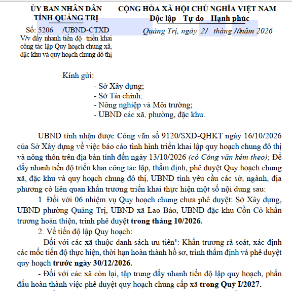 Quảng Trị chốt hạn quy hoạch 19 x&atilde; trước 30/12, những địa phương n&agrave;o được ưu ti&ecirc;n?- Ảnh 1.