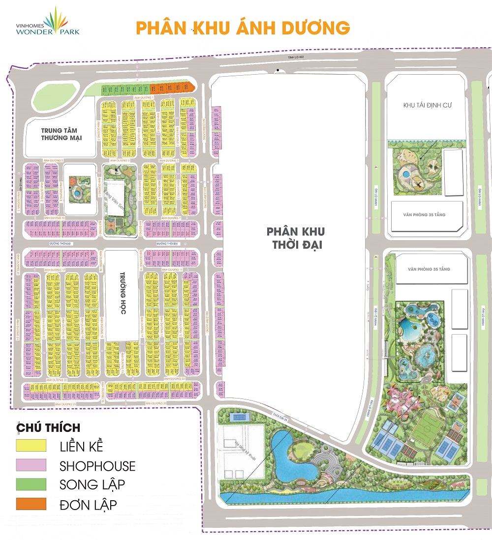 Khu đ&ocirc; thị Vinhomes Wonder Park Đan Phượng