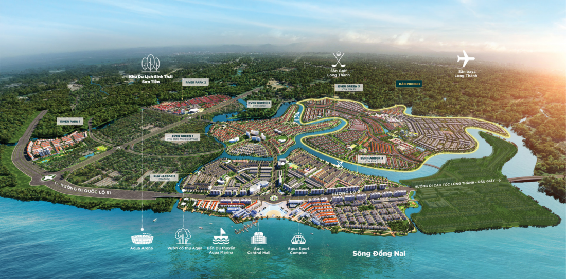Khu đ&ocirc; thị Aqua City