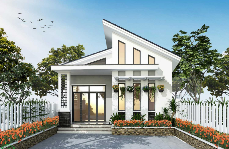 50+ Mẫu nhà mái lệch bằng tôn thiết kế đẹp, tiết kiệm chi phí