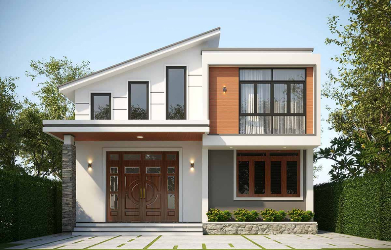 50+ Mẫu nhà mái lệch bằng tôn thiết kế đẹp, tiết kiệm chi phí