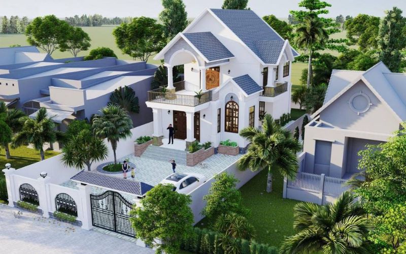 Nhà mái thái mang đến tính thẩm mỹ cao cho kiến trúc
