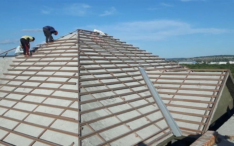 Mái nhà chất liệu bê tông cốt thép