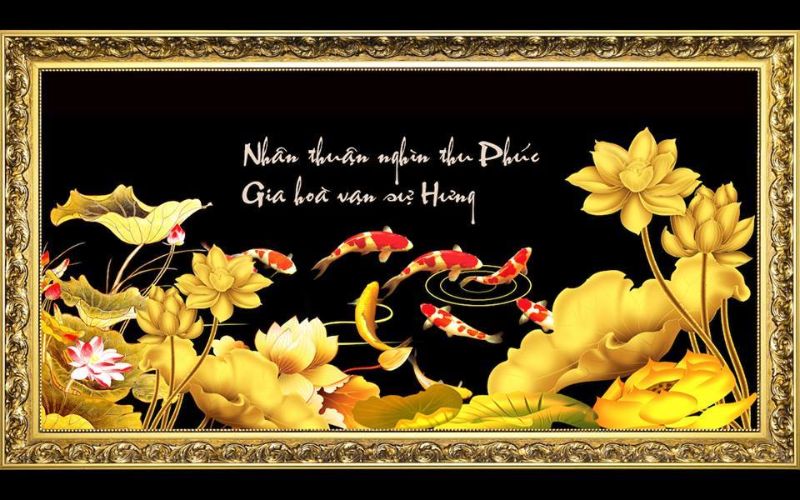 Tranh trang trí hợp phong thủy phòng bếp