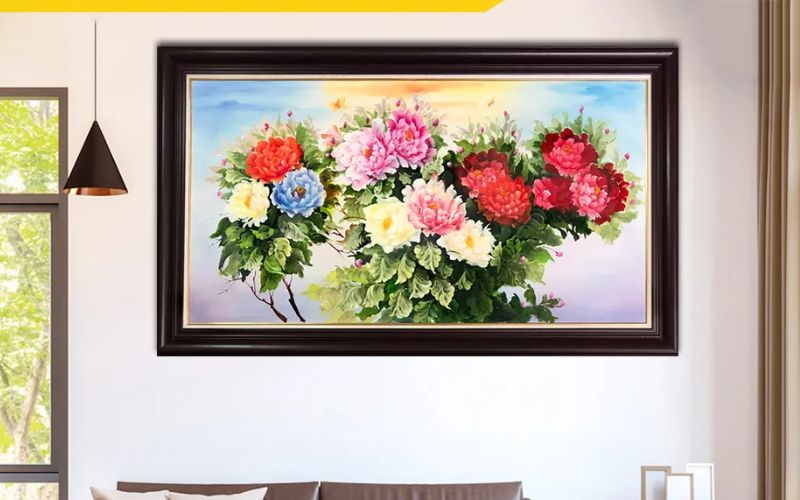 Tranh hoa mẫu đơn: 