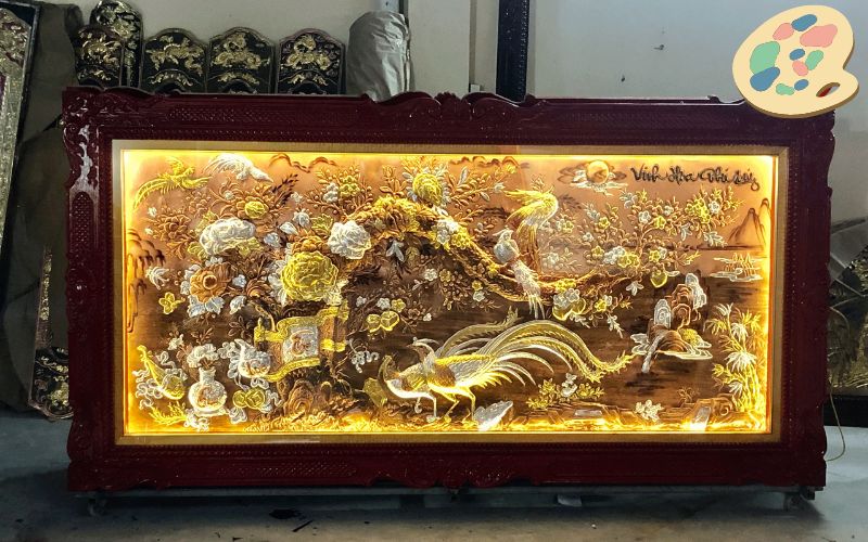 Cách treo tranh vinh hoa phú quý hợp phong thủy