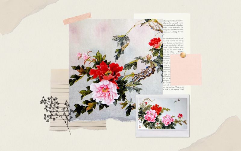Hoa mẫu đơn rực rỡ là biểu tượng sự sinh khí và sự sung túc