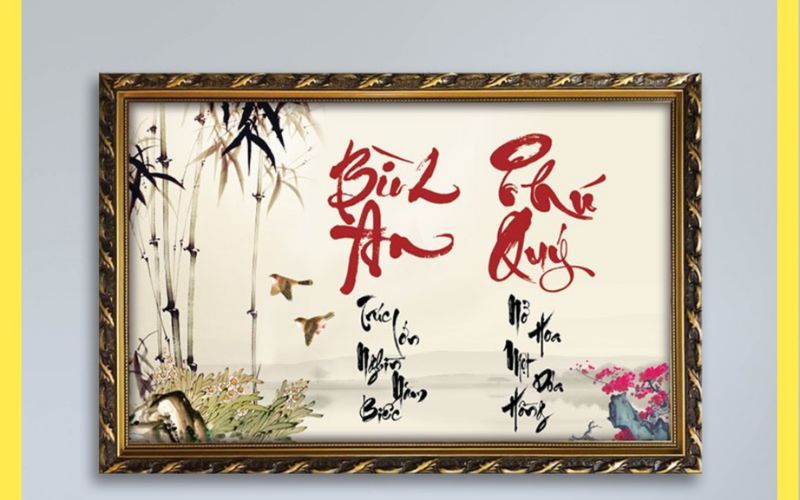 Tranh bình an phú quý với ý nghĩa mong cầu sự thuận lợi