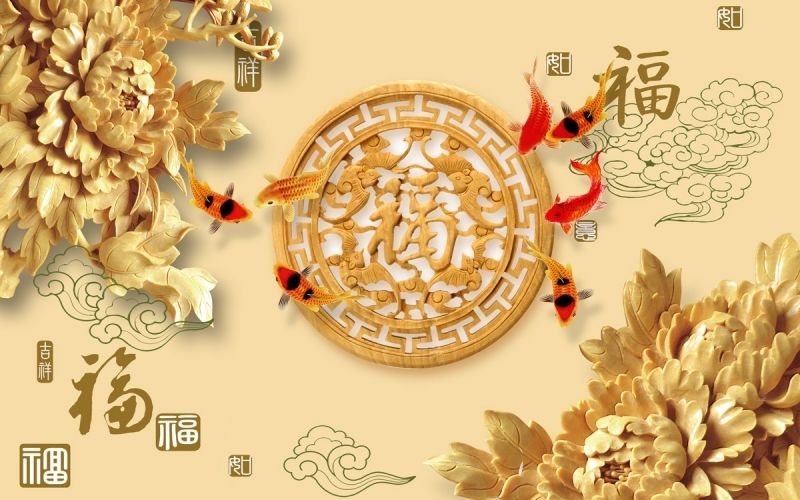 Tranh cá chép treo phòng khách sẽ thu hút nhiều năng lượng tốt