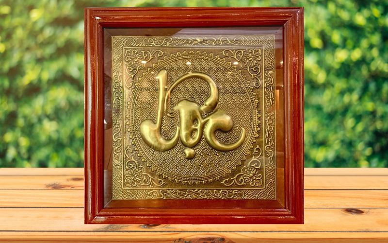 Tranh chữ lộc bằng đồng