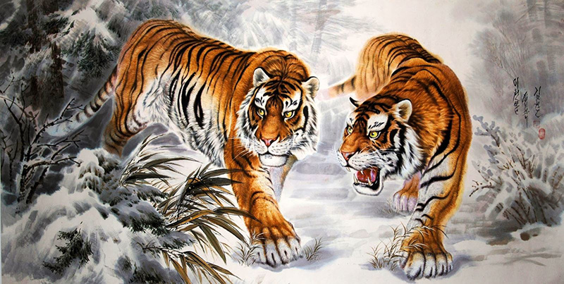 Tranh phong thủy cho người tuổi Dần