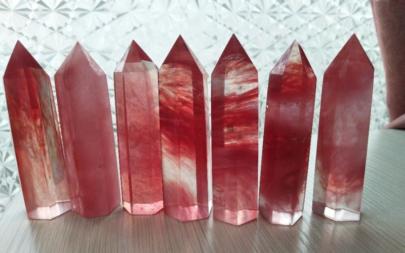 Đá Fluorite đỏ