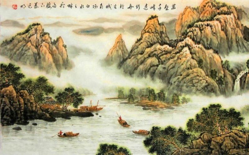 Tranh phong cảnh trầm mặc đem lại điểm tựa vô cùng vững chắc