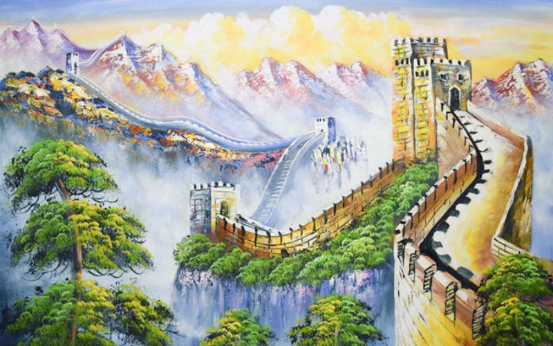 Tường thành là một trong những bức tranh có ý nghĩa đem đến sức mạnh bền vững