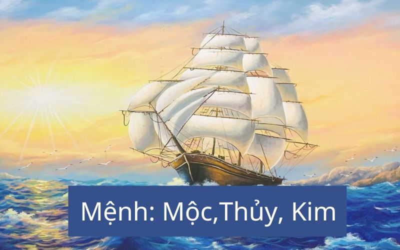 Mệnh hợp với tranh thuận buồm xuôi gió