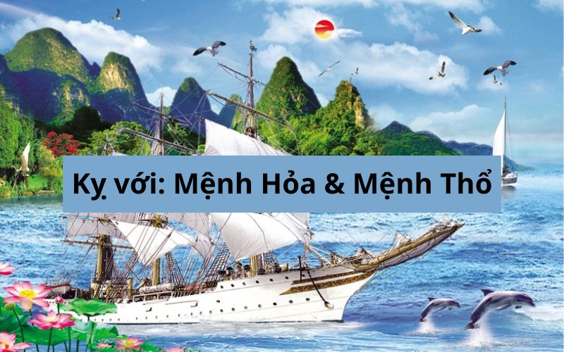 Mệnh kỵ với tranh thuận buồm xuôi gió