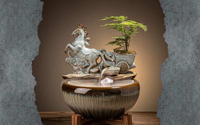 Thác nước phong thủy hợp với gia chủ tuổi ngọ