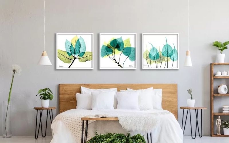 Tạo nên một điểm nhấn vô cùng nhẹ nhàng giúp không gian thêm nổi bật