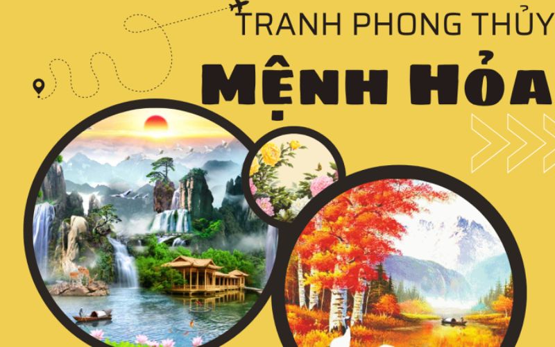 Top 10 tranh phong thủy mệnh Hỏa đem may mắn cho gia chủ