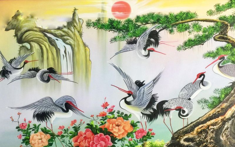 Tranh tùng hạc diên niên