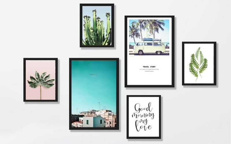 Tranh treo phòng ngủ phong cách đơn giản, hiện đại