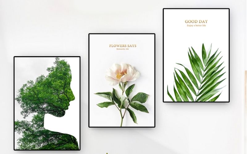 Đại diện yếu tố hành mộc, tranh treo sẽ giúp gia chủ có giấc ngủ ngon