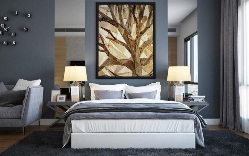 Tranh vẽ nghệ thuật khắc họa hình ảnh thân cây độc đáo