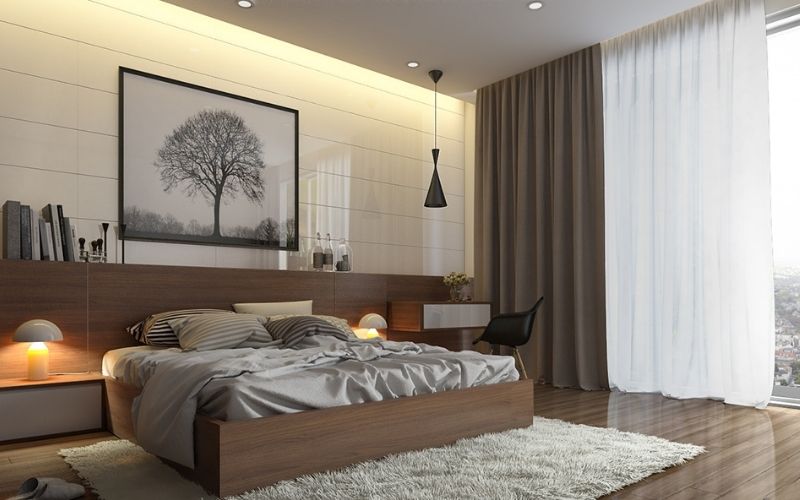 Tranh treo phòng ngủ chủ đề cây đại diện cho hành mộc