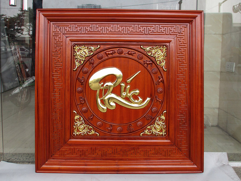 Tranh chữ phúc bằng gô