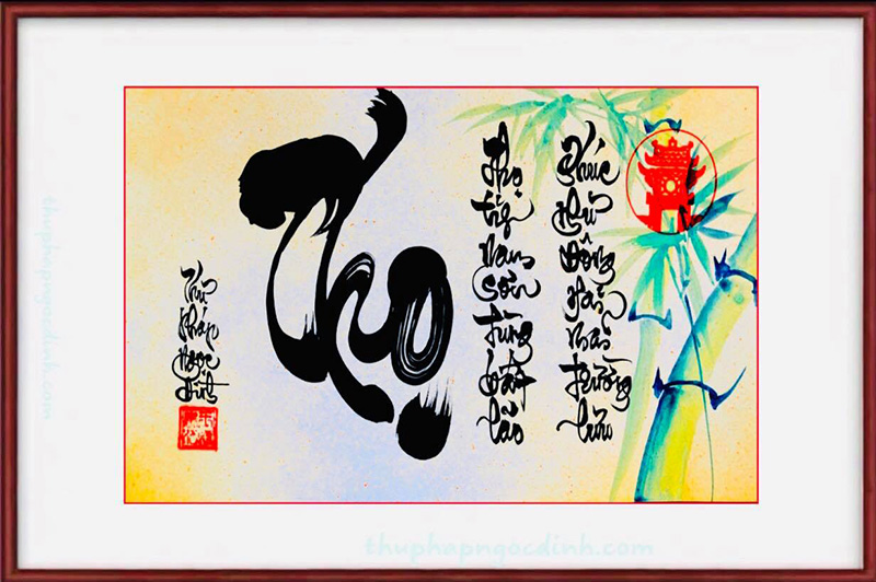 Ý nghĩa tranh chữ Thọ trong phong thủy