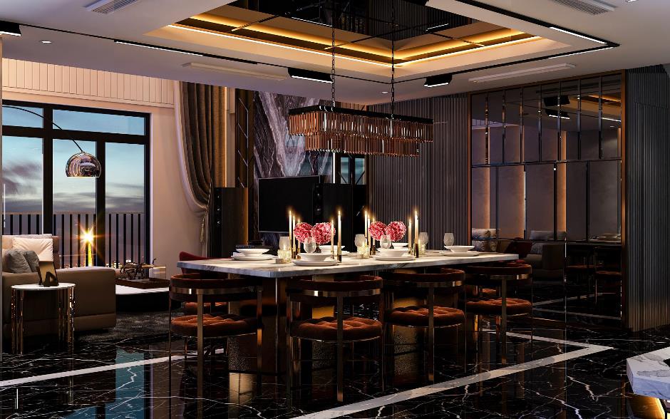 Thiết kế sang trọng, hiện đại trong căn hộ Penthouse 270m2 tại Hà Nội- Ảnh 3.