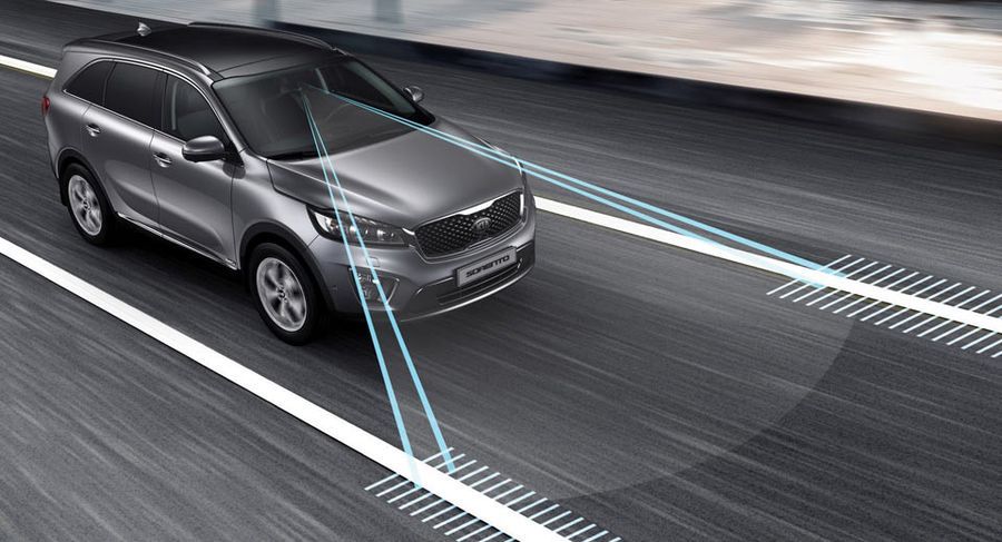 Cảnh b&aacute;o chệch l&agrave;n đường