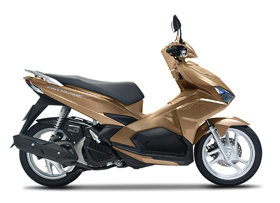 Mẫu Honda Air Blade màu vàng đồng đen