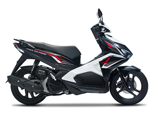Mẫu Honda Air Blade màu đen trắng